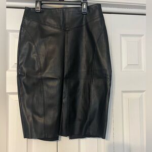 Faux leather pencil skirt - Express size 6